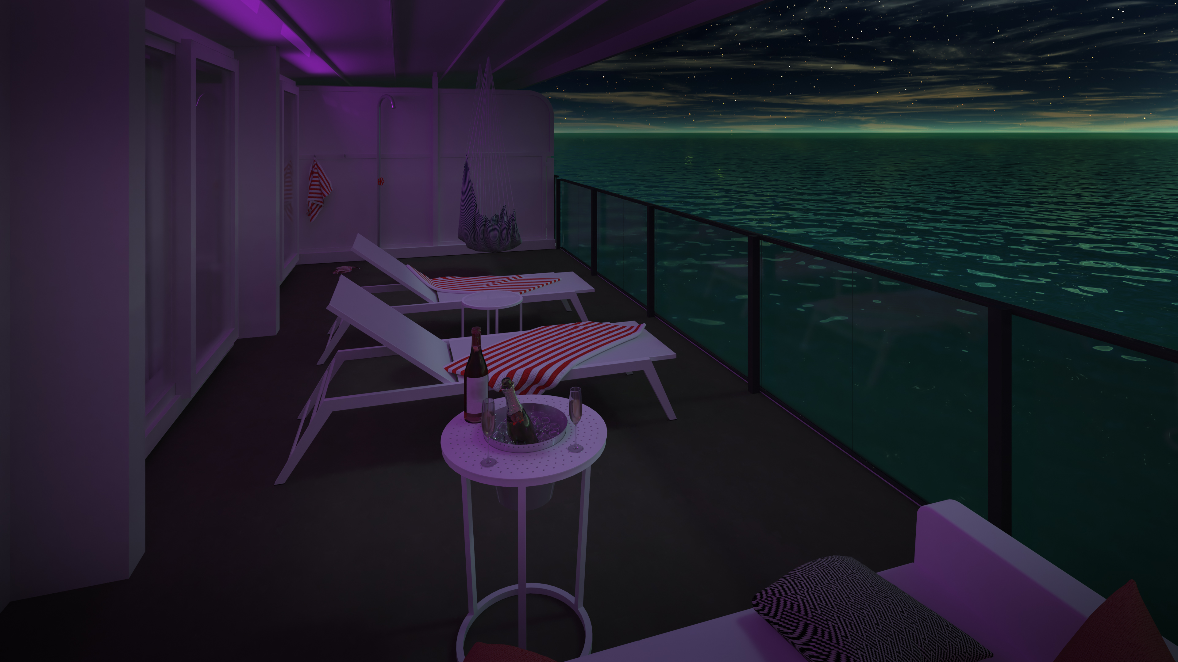 Virgin Voyages Scarlet Lady Accommodation Posh Suite _Night_.jpg